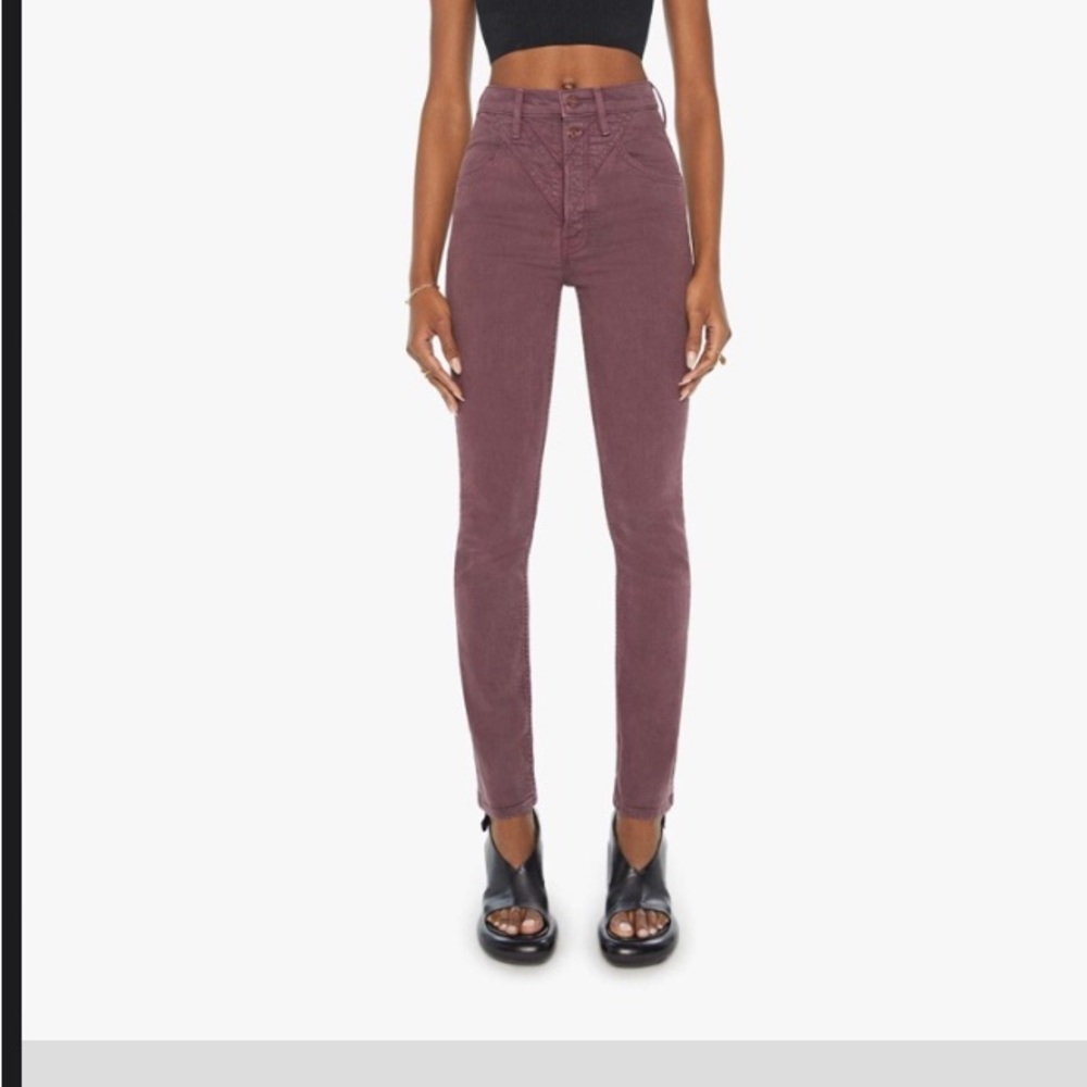 MOTHER Purple High Rise Jeans